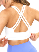 Thumbnail 4 of Rosita Sports Bra- White, 4 of 5