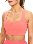 *PREORDER* Nubre Notch Sports Bra - Tequila Sunrise