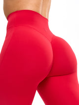 Thumbnail 8 of Aggressive Scrunch Flare Legging - Lipstick Red, 8 of 8