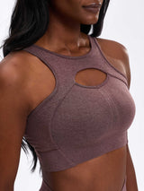 Thumbnail 1 of Form Reversible Seamless Sports Bra - Mocha Berry, 1 of 6