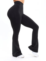 Thumbnail 4 of Aggressive Scrunch Flare Legging - Onyx Black, 4 of 7