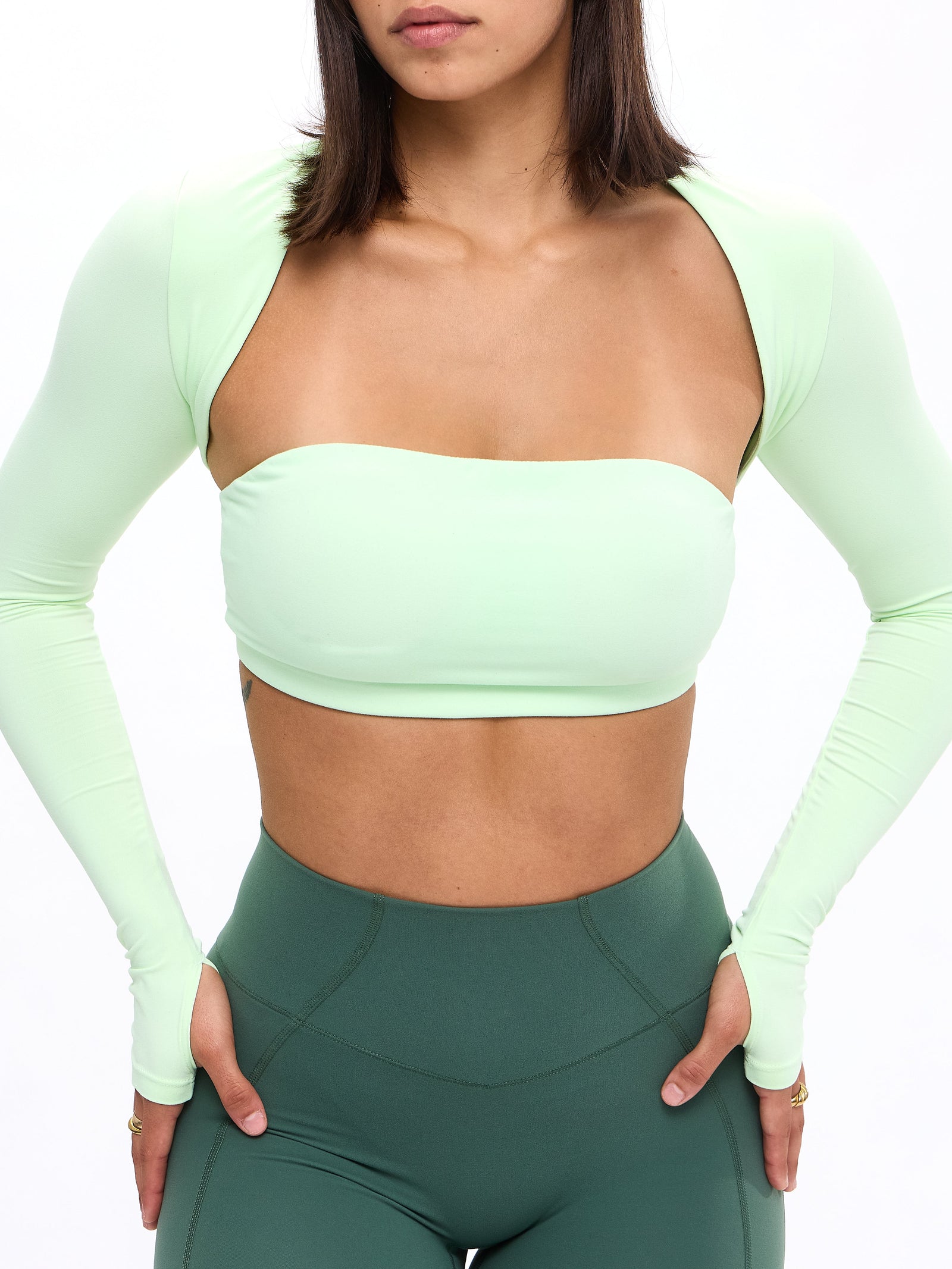 Airknit Bolero Shrug - Honeydew
