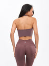 Revolution Halter Crop - Mocha Berry