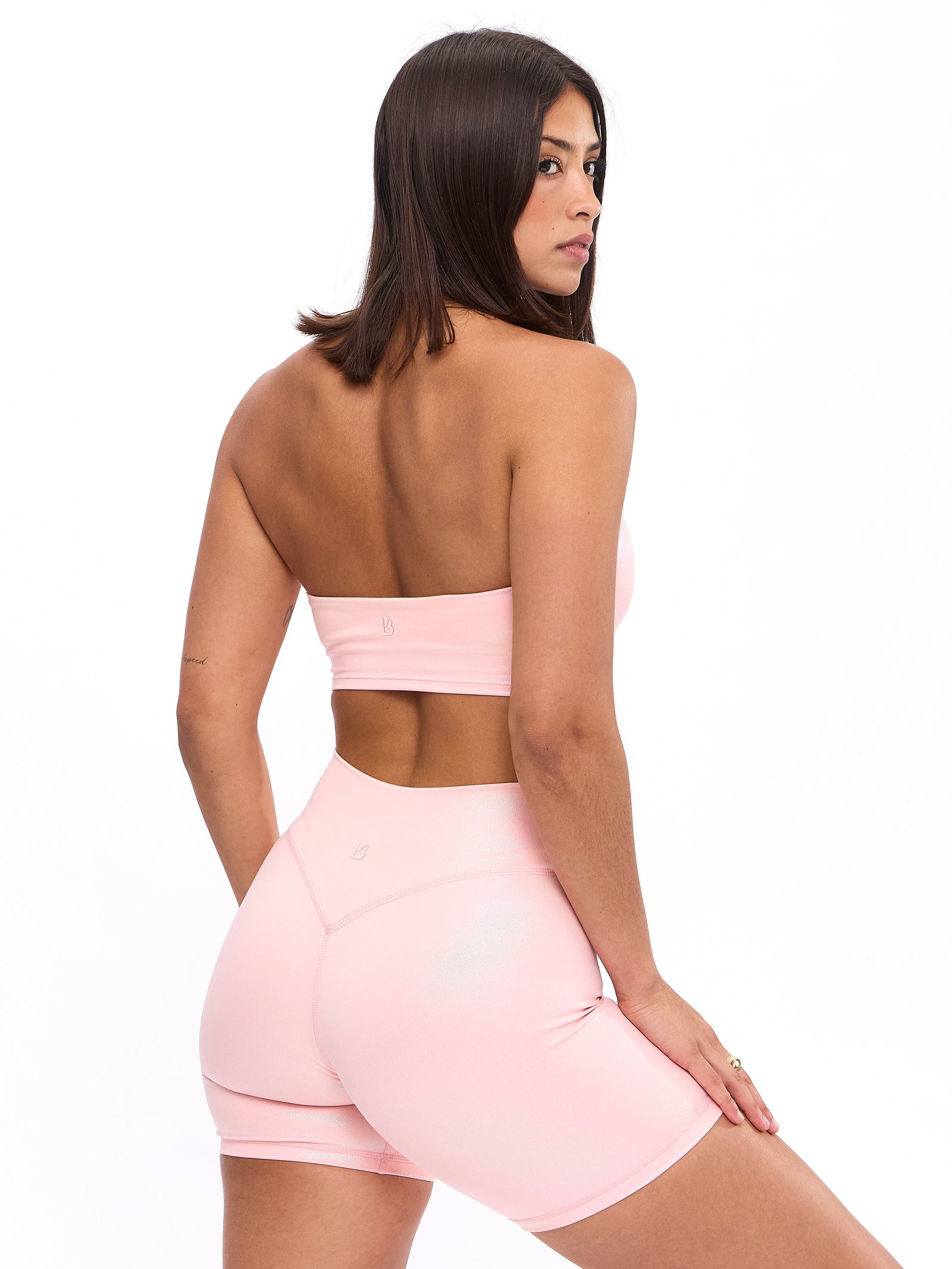 Revolution Halter Crop V2 - Pink Holographic