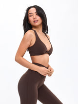 Thumbnail 5 of Double Twist Sports Bra - Cold Brew, 5 of 6