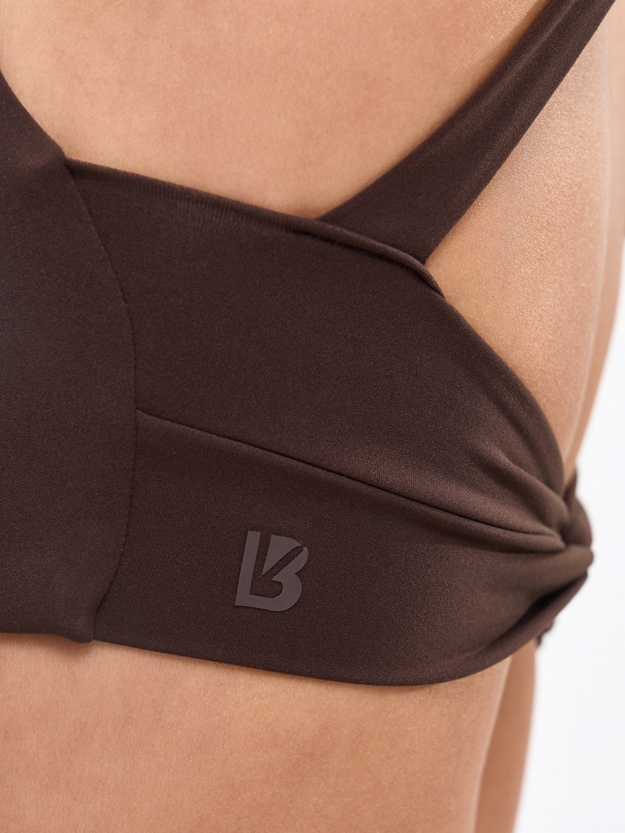 Double Twist Sports Bra - Cold Brew