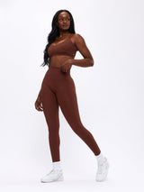 Thumbnail 3 of Lit Laser Cut Legging - Mocha, 3 of 6