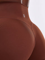 Thumbnail 6 of Lit Laser Cut Legging - Mocha, 6 of 6