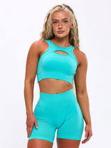 Thumbnail 3 of Form Reversible Seamless Sports Bra - Airhead Aqua, 3 of 6