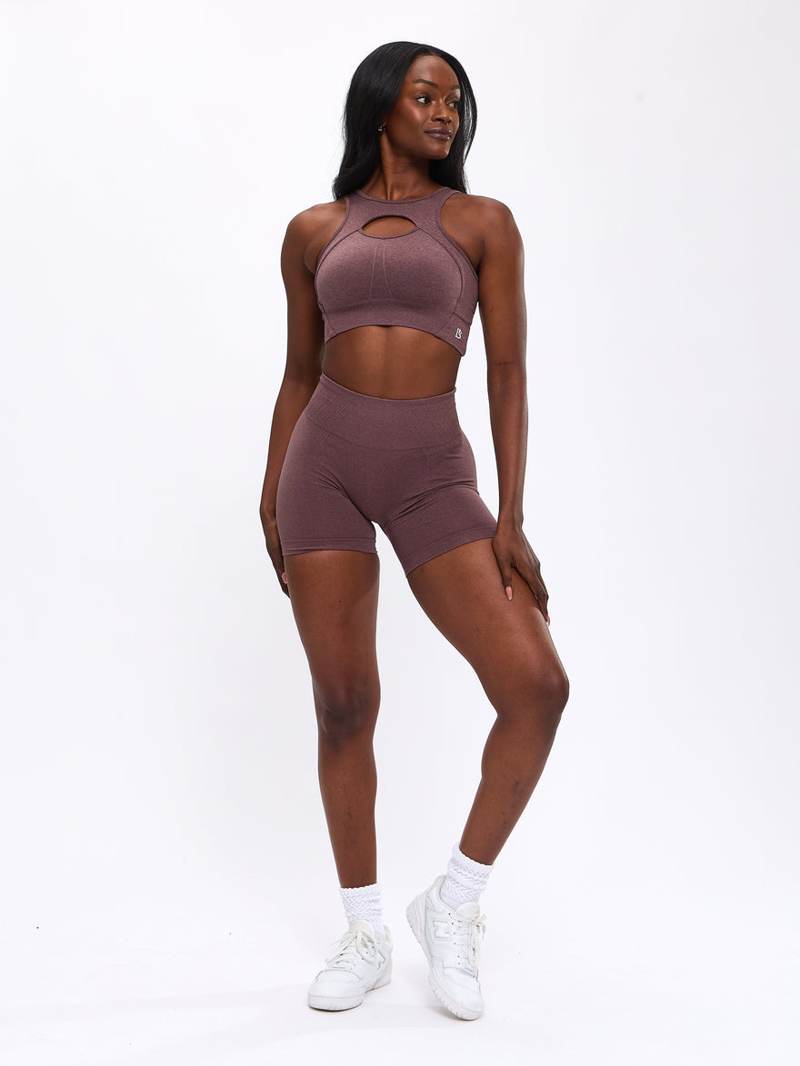 Form Reversible Seamless Sports Bra - Mocha Berry