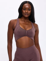 Thumbnail 2 of Form Reversible Seamless Sports Bra - Mocha Berry, 2 of 6