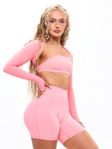 Thumbnail 5 of Airknit Bolero Shrug - Guava, 5 of 7