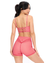 Thumbnail 2 of Ivy Wrap Sports Bra - Red Gingham, 2 of 7
