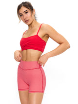 Thumbnail 3 of Ivy Wrap Sports Bra - Salsa Red, 3 of 5