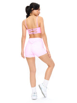 Thumbnail 5 of Ivy Wrap Sports Bra - Pink Starburst, 5 of 6