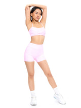 Ivy Wrap Sports Bra - Pink Gingham