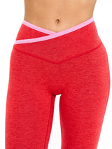 Thumbnail 8 of Dream Heather Contrast Legging - Salsa Red, 8 of 8