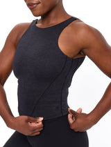 Thumbnail 3 of Dream Heather Tank - Onyx Black Heather, 3 of 4