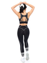 Thumbnail 5 of Airbrush Hourglass Sports Bra - Onyx Black, 5 of 6