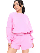 Thumbnail 3 of Story Cloud Pullover - Pink Sugar, 3 of 5