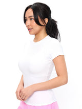 Thumbnail 3 of Nimbus Rib Tee - White, 3 of 5