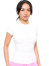 Thumbnail 4 of Nimbus Rib Tee - White, 4 of 5