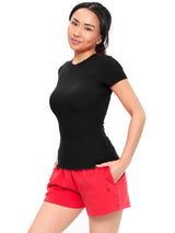 Thumbnail 1 of Nimbus Rib Tee - Onyx Black, 1 of 1