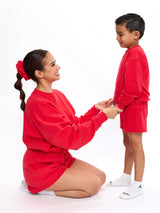 Thumbnail 3 of Mini Cloud Pullover - Salsa Red, 3 of 6