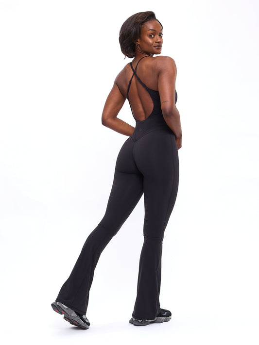 Legacy Flare Bodysuit - Onyx Black