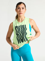 Thumbnail 2 of *PREORDER* Run Crop Tank - Limearita, 2 of 6