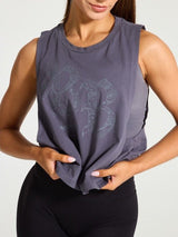 Thumbnail 1 of Legacy Crop Tank - Blue Steel, 1 of 4