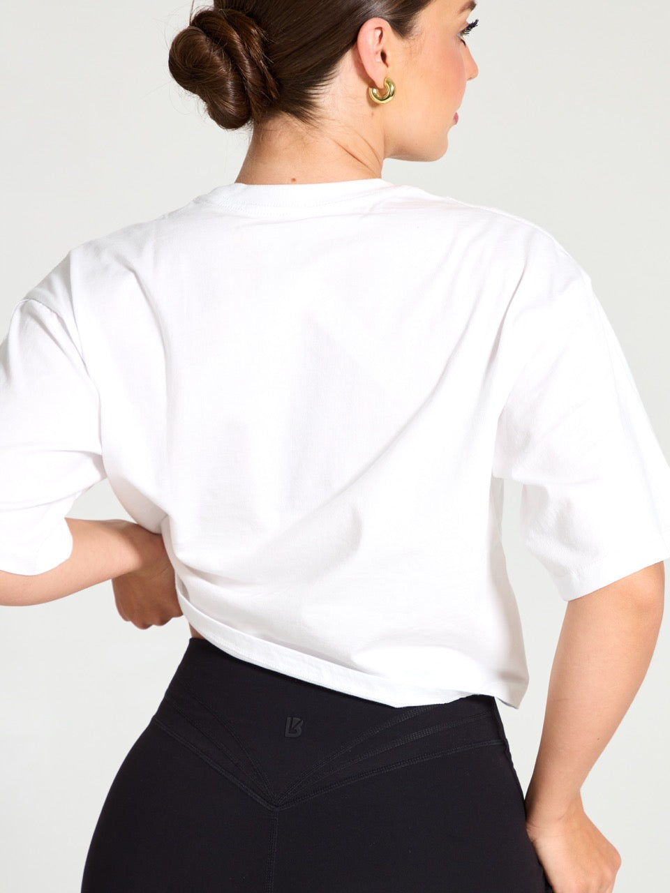 *PREORDER* Rep Crop Tee - White