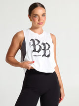 Thumbnail 1 of *PREORDER* Legacy Crop Tank - White, 1 of 4