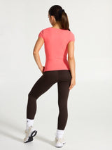 Thumbnail 4 of Butter Short Sleeve Hip Top - Tequila Sunrise, 4 of 5
