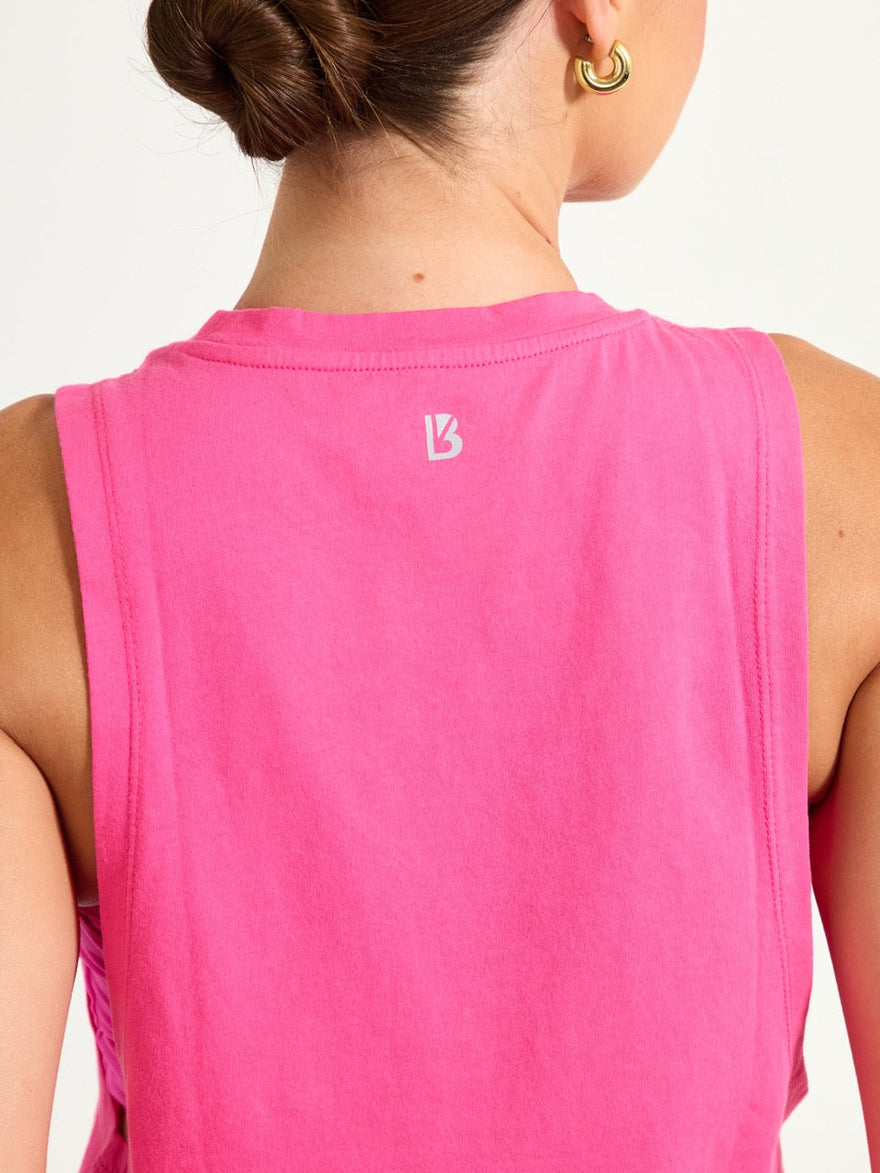 *PREORDER* Run Crop Tank - Pink Crush