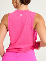 *PREORDER* Run Crop Tank - Pink Crush