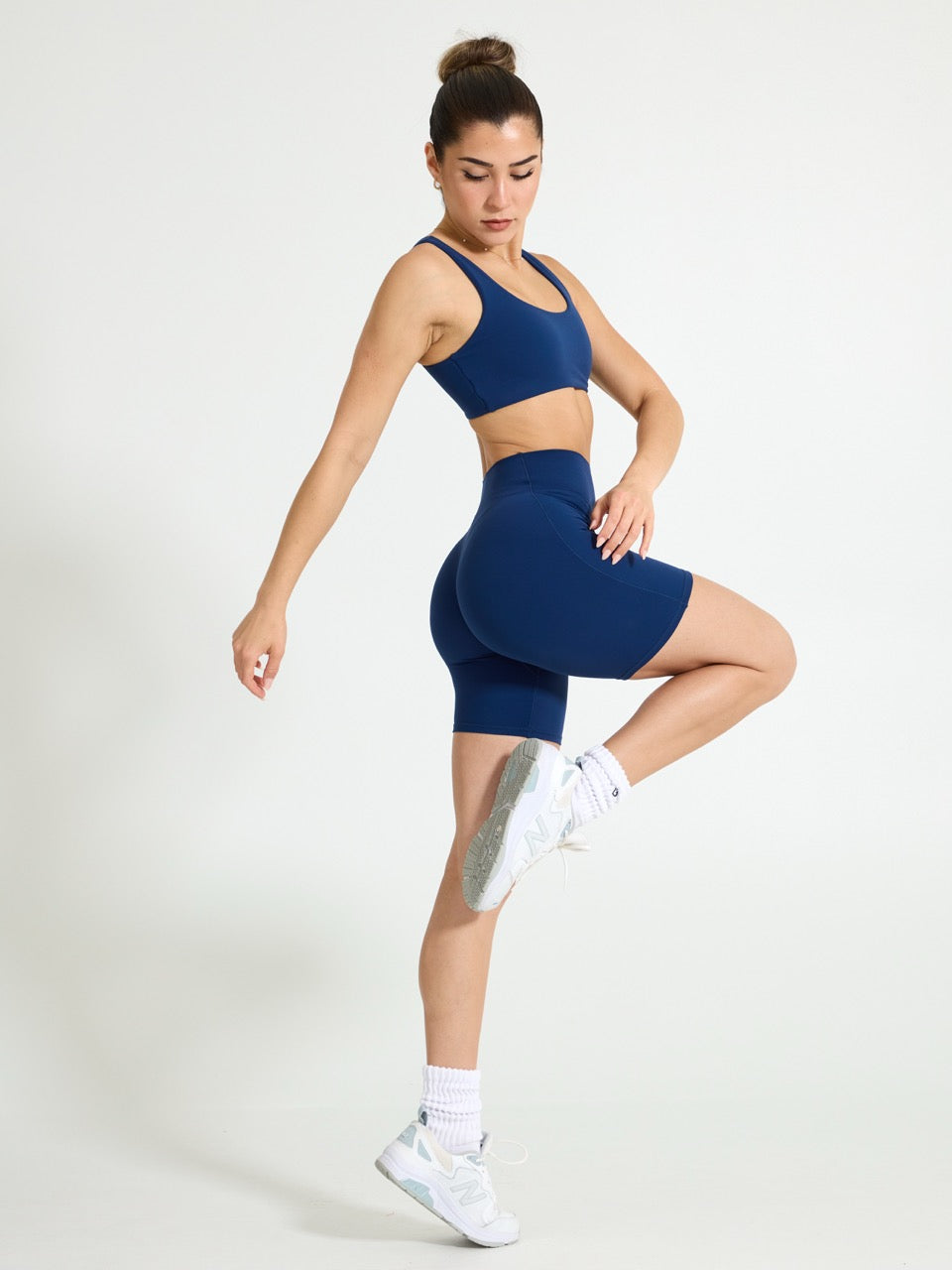 Double Dip Butter Sports Bra - Indigo Shadow
