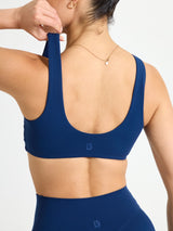 Thumbnail 3 of Double Dip Butter Sports Bra - Indigo Shadow, 3 of 4