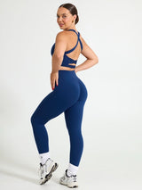 Thumbnail 4 of Candy Wrap Sports Bra - Indigo Shadow, 4 of 6
