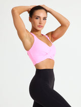Thumbnail 2 of Candy Wrap Sports Bra - Pink Starburst, 2 of 3