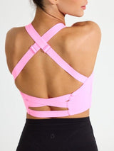 Thumbnail 3 of Candy Wrap Sports Bra - Pink Starburst, 3 of 3