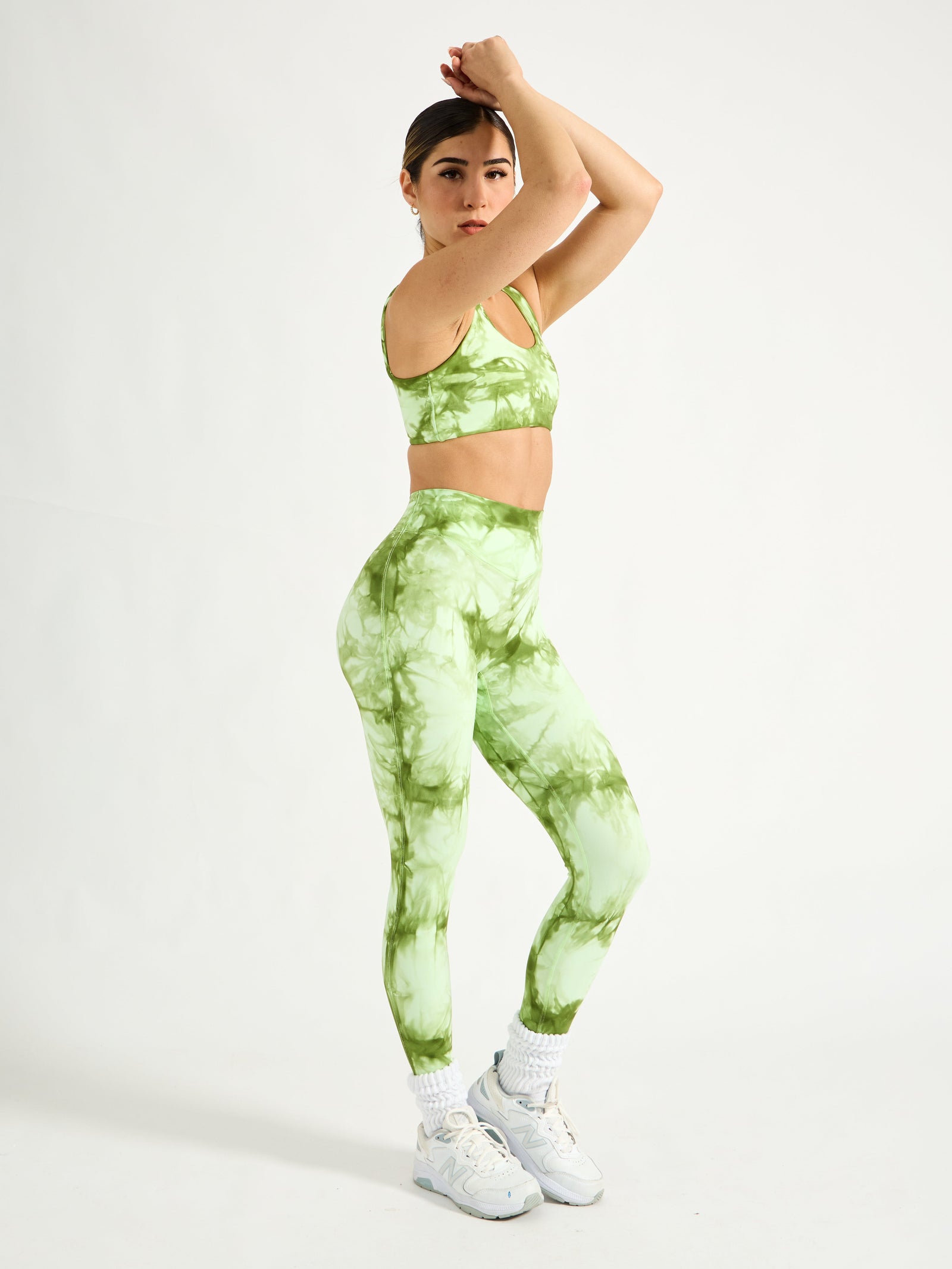 Aggressive Scrunch Legging - Honeydew Tie Dye