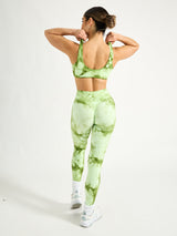 Thumbnail 5 of Double Dip Butter Sports Bra - Honeydew Tie Dye, 5 of 6