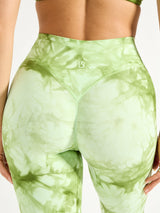 Thumbnail 5 of Aggressive Scrunch Legging - Honeydew Tie Dye, 5 of 6