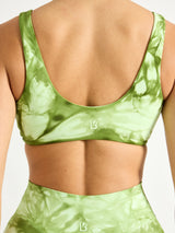 Thumbnail 4 of Double Dip Butter Sports Bra - Honeydew Tie Dye, 4 of 6