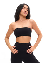 Thumbnail 5 of Seamless Ribbed Bandeau - Black, 5 of 6