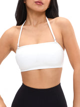 Thumbnail 2 of Seamless Ribbed Bandeau - White, 2 of 7