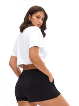 Thumbnail 3 of Slouchy Twist Tee - White, 3 of 4