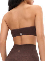 Thumbnail 3 of Seamless Ribbed Bandeau - Coffee, 3 of 5