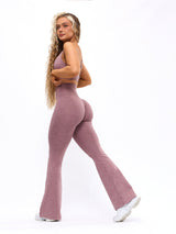 Thumbnail 3 of Dream Heather Flare Legging - Matter, 3 of 7